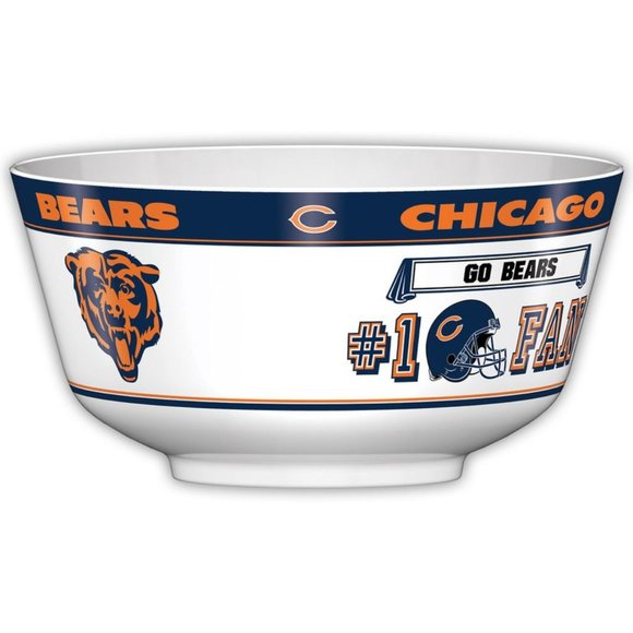 NFL Chicago Bears Party Bowl w/Divider & Sky-Boxes - Picture 1 of 3
